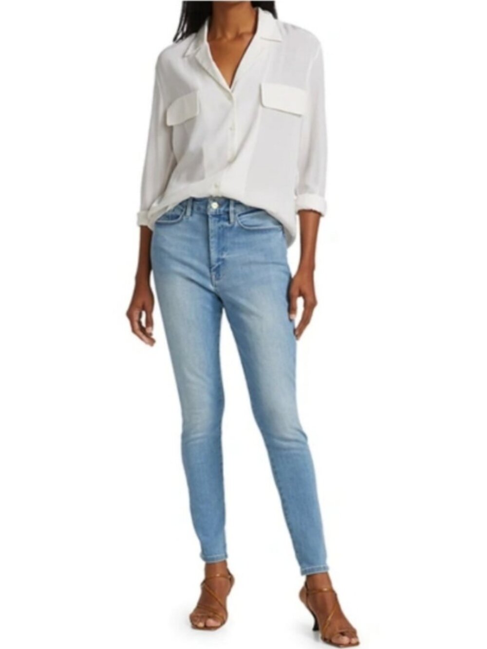 Frame Le One Skinny Two Light Jeans Size 2